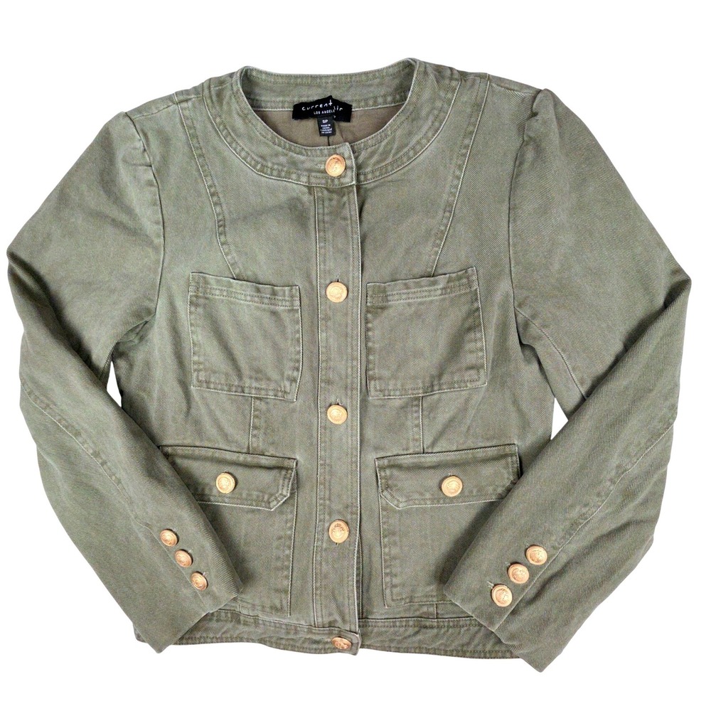 Current Air Military Utility Jacket Women SP Olive Drab Cotton 2420034S